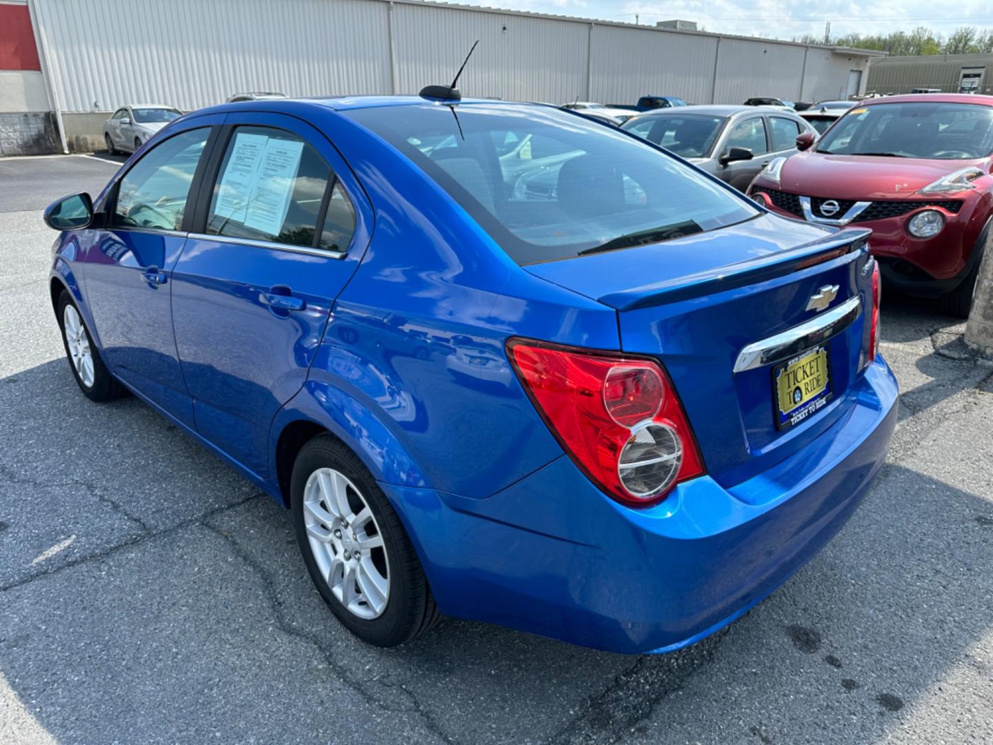 2016 BLUE Chevrolet Sonic LT Auto Sedan (1G1JC5SG6G4) with an 1.8L L4 DOHC 24V engine, 6A transmission, located at 1254 Manheim Pike, Lancaster, PA, 17601, (717) 393-9133, 40.062870, -76.323273 - Photo#6